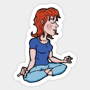 Yoga Girl Sticker